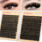 calphdiar lashes clusters 480pcs packaging for at-home salon-ready customization.