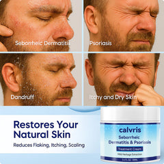 Calvris Scalp Comfort Balm used on beard for daily care.