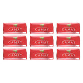 Camay Classic nine-bar pack showing the product, ideal for daily cleansing and radiant skin.