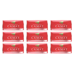 Camay Classic nine-bar pack showing the product, ideal for daily cleansing and radiant skin.