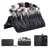 Camdeez Rownyeon organizer leather close-up showing premium brush protection