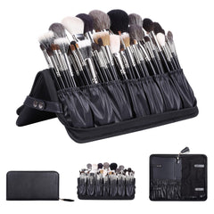Camdeez Rownyeon organizer leather close-up showing premium brush protection