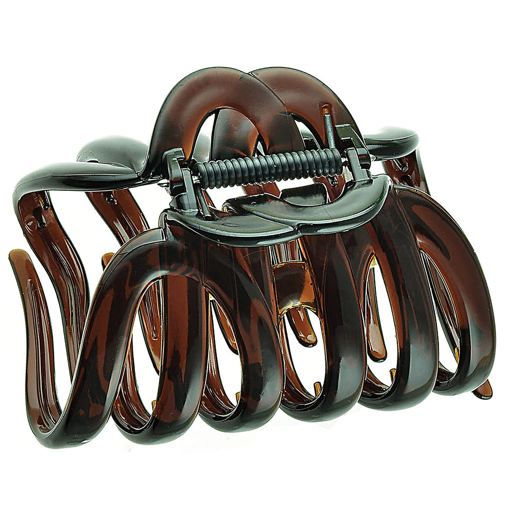 Camila Paris AD718 octopus clip front view showing large secure grip for thick hair