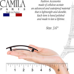 Camila Paris AD822 tortoise shell clip used to create quick updo