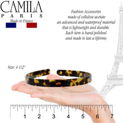 Camila Paris CP2003 headband handmade in France reflects refined craftsmanship.