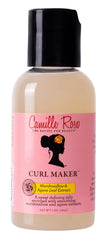 Camille Rose Curl Maker jelly bottle for defined, frizz-controlled curls on wash day.