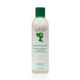 Camille Rose Rosemary Oil Strengthening Leave-In Conditioner bottle promotes detangling and moisture.