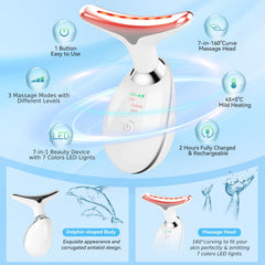 Candio 7-color facial massager offers customization for various skin care routines.