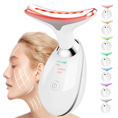 Candio face and neck massager in dolphin shape supports portable skin care on the go.