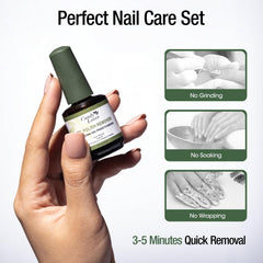Candy Lover remover action shot captures gel polish bubbling for quick removal.