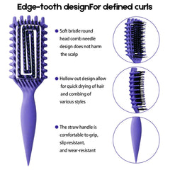 Candybrush ergonomic handle enables comfortable styling and precise curl shaping