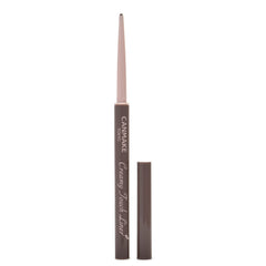 CANMAKE Creamy Touch Liner 1.5mm tip glides for fine lines in Cloudy Gray.