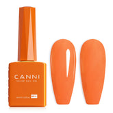 CANNI bright orange gel bottle shows true color for precise shade preview.