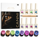 CANNI cat-eye red 9ml polish with magnetic shift for bold, long-wearing nails