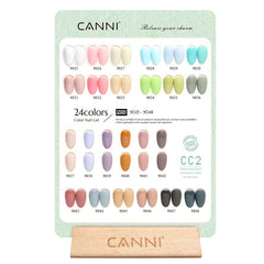 CANNI CC2 color bottles with 3D crystal labels aid color accuracy.
