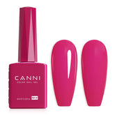 Esmalte gel CANNI rosa neón para uñas con brillo intenso.