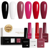 CANNI gel nail polish black bottle for a timeless, long-lasting manicure.