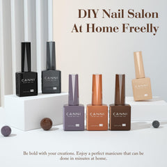 CANNI gel polish crystal-label packaging elevates gift-ready premium presentation.