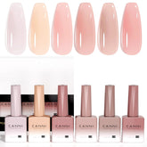 CANNI jelly gel nail polish collection bottles show color option for precise at-home manicures.