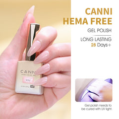 CANNI color swatches display nude pink to milky white shades