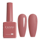 CANNI Light Red Gel Nail Polish pink bottle view for accurate color matching during manicure
