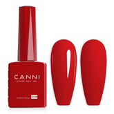 CANNI Red Gel Nail Polish bottle front shows true vibrant shade.