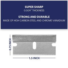 CANOPUS chrome-vanadium blade material close-up highlights precision edge