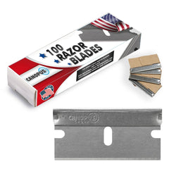 CANOPUS high-carbon steel blades close-up showing durable construction for long-lasting use