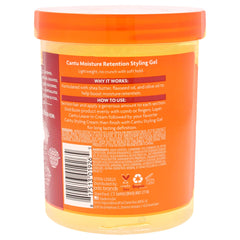 Cantu natural curls are enhanced by the gel for defined, bouncy patterns.