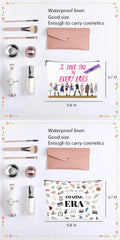 CAONIDADAYE dual-pack makeup pouches demonstrate compact travel-friendly design
