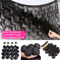Caplina unprocessed Brazilian virgin hair packaging highlights quality and care.