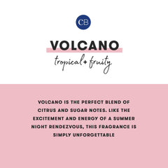 Capri Blue Volcano fragrance notes of tropical fruits and citrus for a refreshing mood