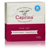 Caprina by Canus Fresh Goat's Milk Soap Original packaging with three bars for everyday moisturizing.