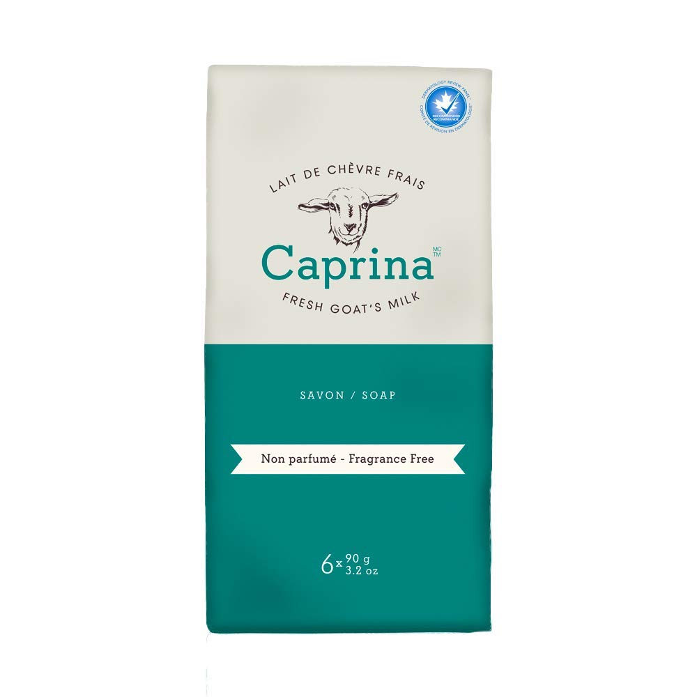 Caprina Fresh Goat Milk Bar Soap 6-pack front view for daily use