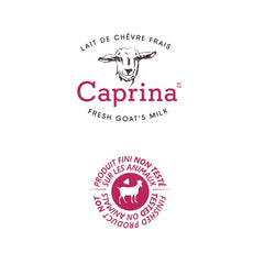 Caprina goat milk bar soap packaging wrap highlights recyclable packaging