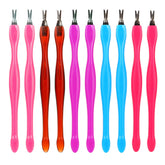 Caiqicome cuticle pusher dual-ended for painless maintenance and precise cuticle removal.