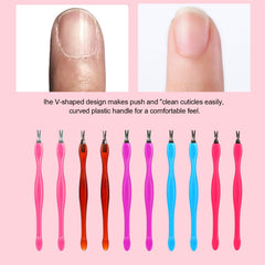Caiqicome nail scraper ends help remove dead skin and polish neatly.