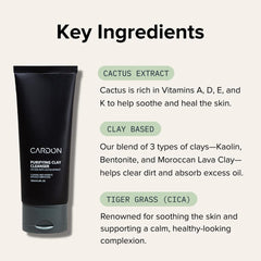 Cardon kaolin Bentonite Moroccan lava clay blend for oil control