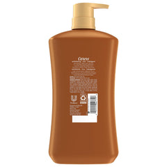 Caress pump-dispense shot highlights easy, mess-free application.