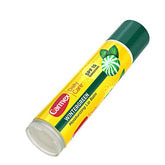 Carmex Daily Care Wintergreen lip balm with SPF 15 and water-resistance for outdoor wear.