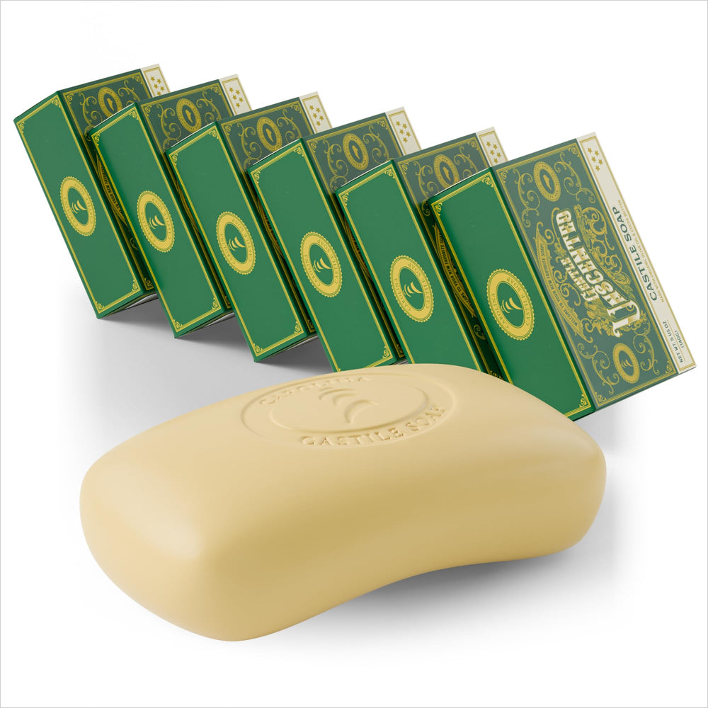 Carolina Castile unscented bar soap pack for family cleansing