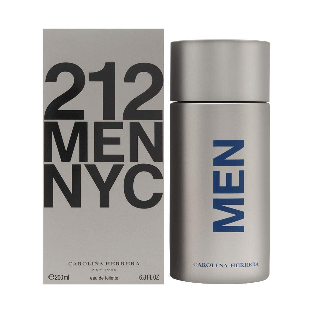 Carolina Herrera 212 Eau de Toilette spray bottle for men, ideal for daily office wear.