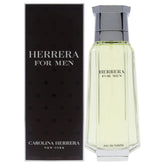 Carolina Herrera Eau de Toilette spray bottle front view with fresh citrus opening for day wear.