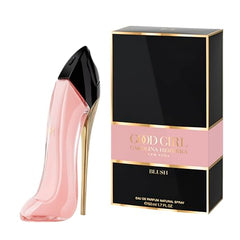 Good Girl Blush juice angle highlights mandarin and warm florals