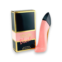 Carolina Herrera Good Girl Blush mini EDP spray bottle for on-the-go luxury fragrance.