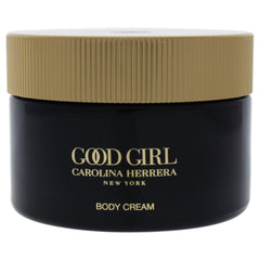 Carolina Herrera Good Girl fragrance-infused body cream bottle with long-lasting scent.