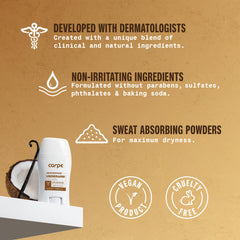 Carpe coconut vanilla scent close-up evokes pleasant fragrance.