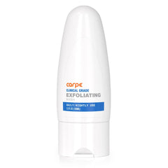 Carpe Exfoliating Underarm Scrub bottle shows refreshing mint scent and long-lasting freshness.