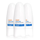 Carpe Exfoliating Underarm Scrub jar close-up showing minty formula and texture for smoother skin