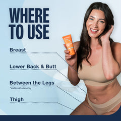Carpe Feminine Care cream finish demonstrates smooth, invisible dry
